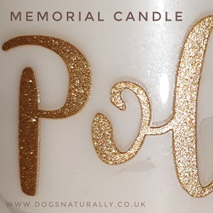Personalised Candle Letters Close Up